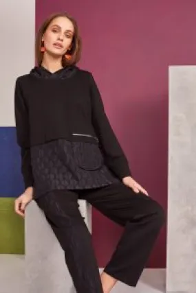 124 - Trousers with Quilted Panel - Naya