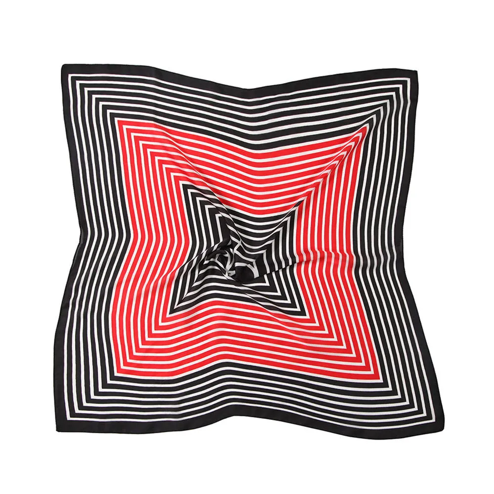2-pack of scarves imitation silk small squares all-match spring and autumn thin section fashion summer silk scarf streamers