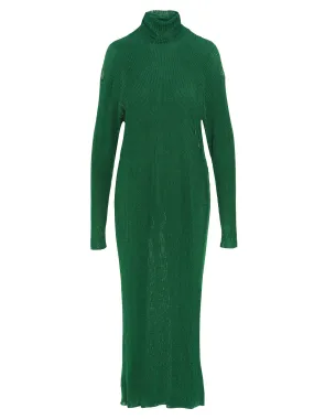 Balenciaga Turtleneck Knit Maxi Dress