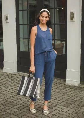 Bobi Cotton Pocket Pant - Coast-***FINAL SALE***