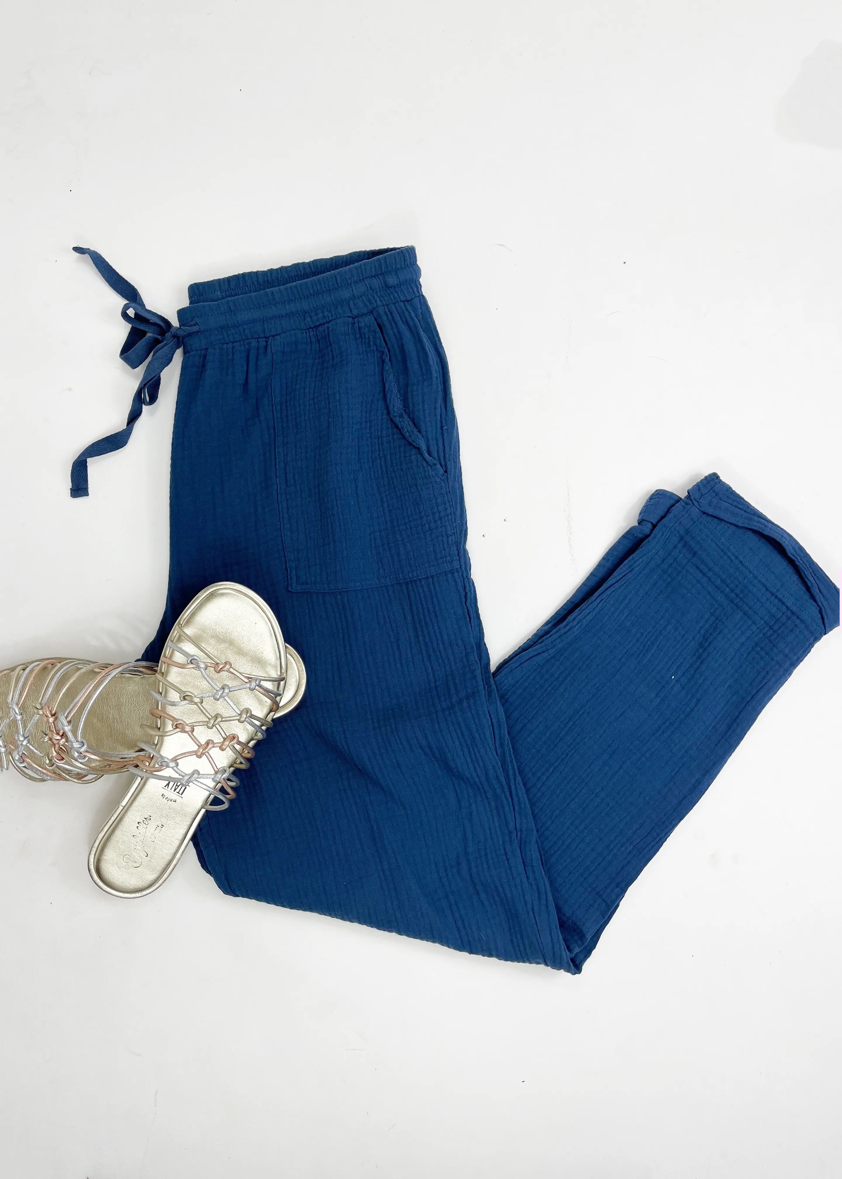 Bobi Cotton Pocket Pant - Coast-***FINAL SALE***