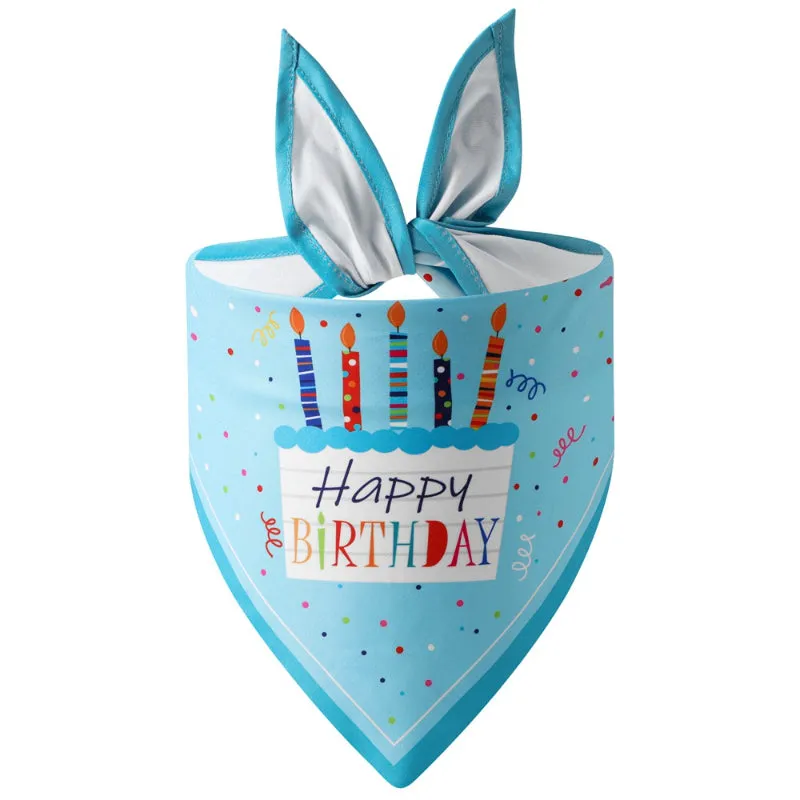 Chic Dog Triangle Scarf Ideal Pet Birthday Accessory