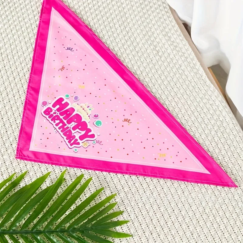 Chic Dog Triangle Scarf Ideal Pet Birthday Accessory