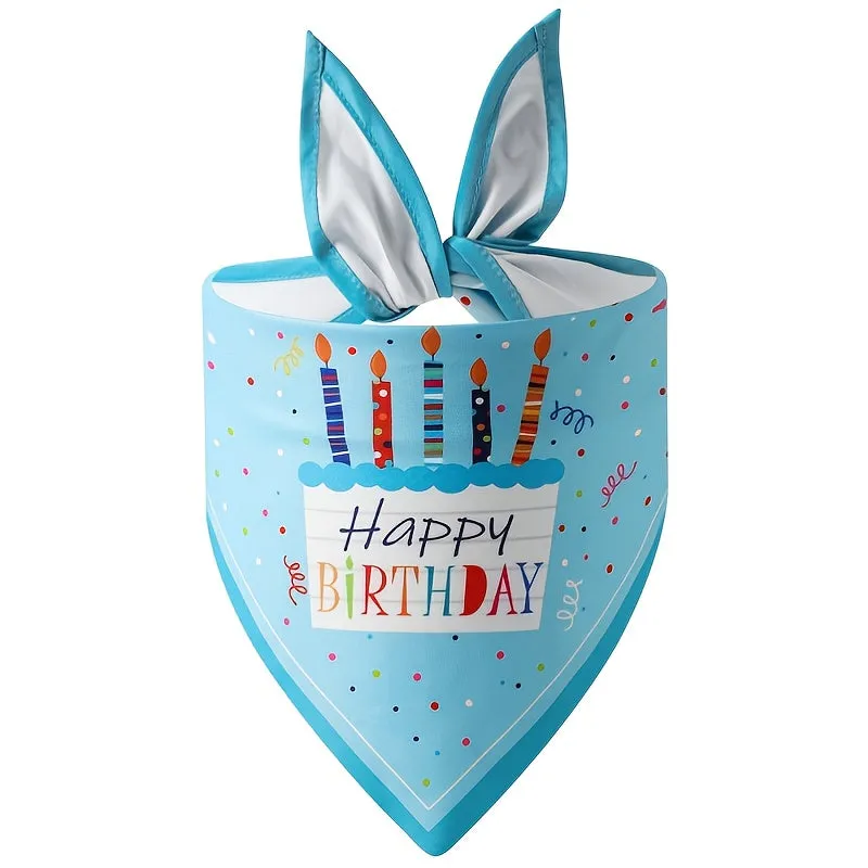 Chic Dog Triangle Scarf Ideal Pet Birthday Accessory