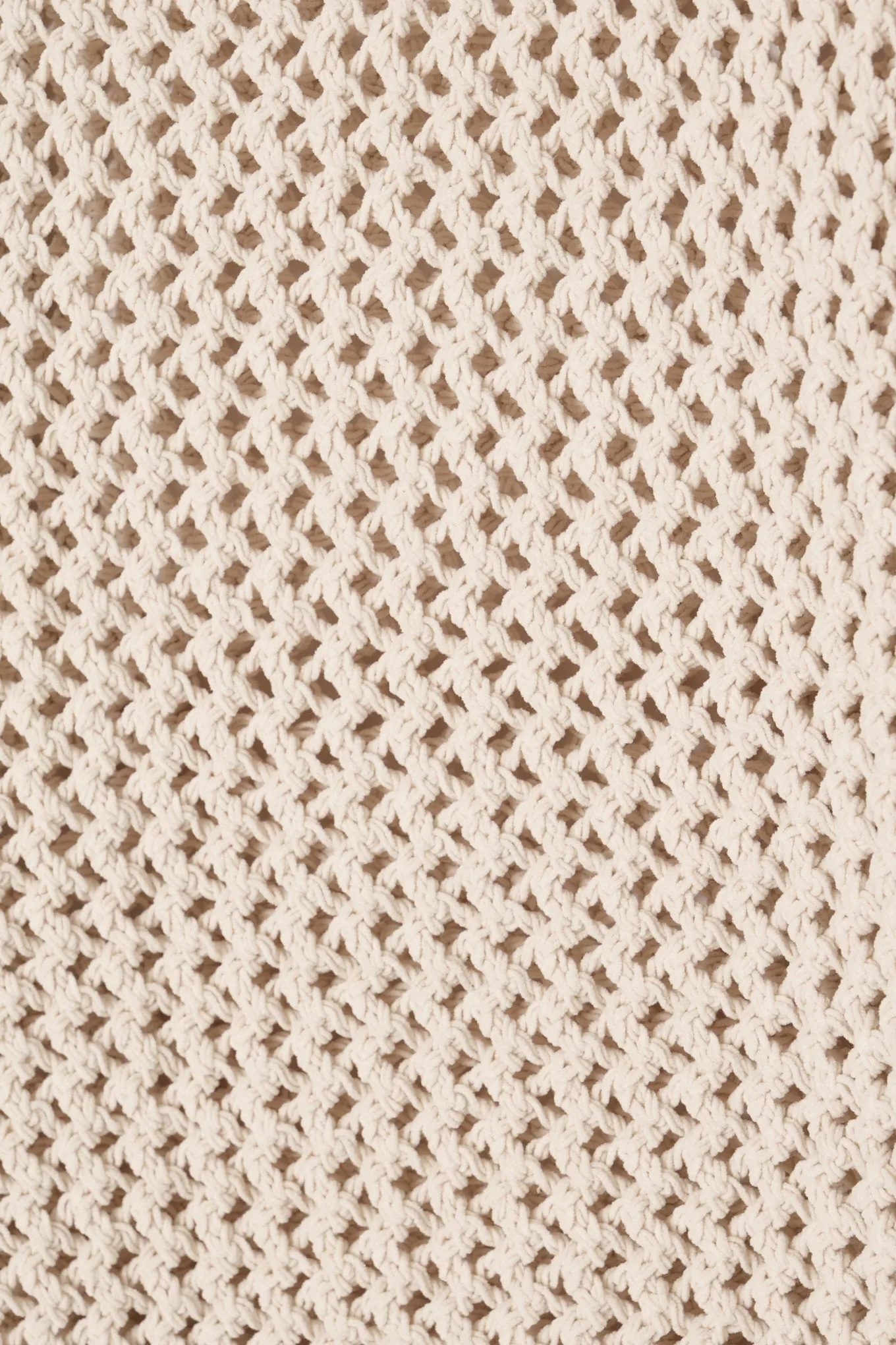 cropped net knit