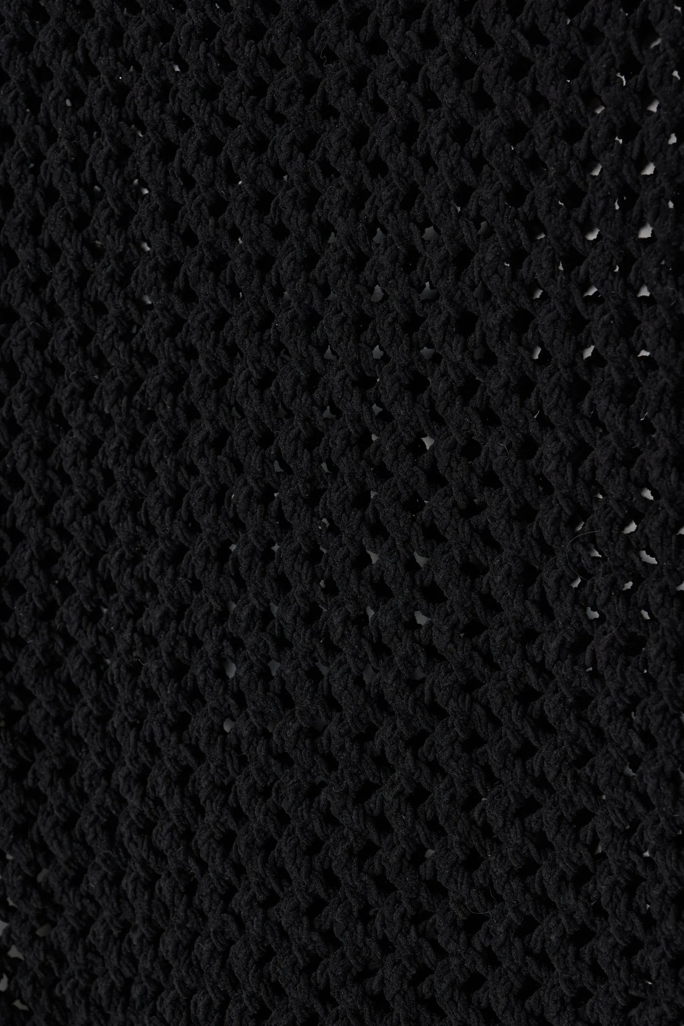cropped net knit