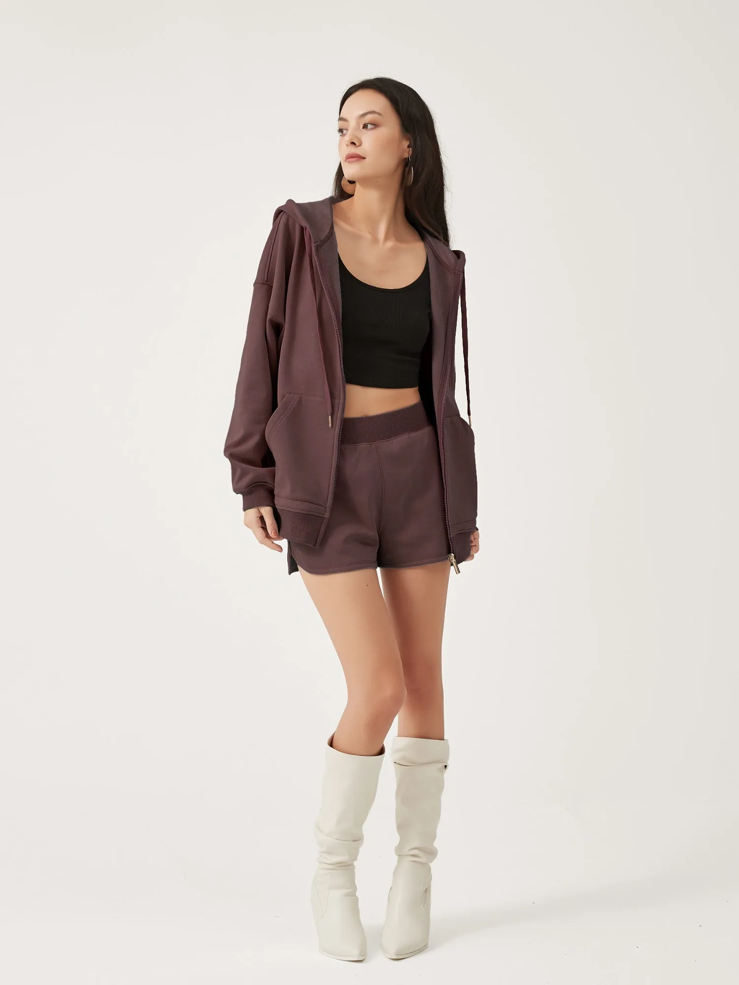 Cubby Zip Up Hoodie - Oversized & Reversible