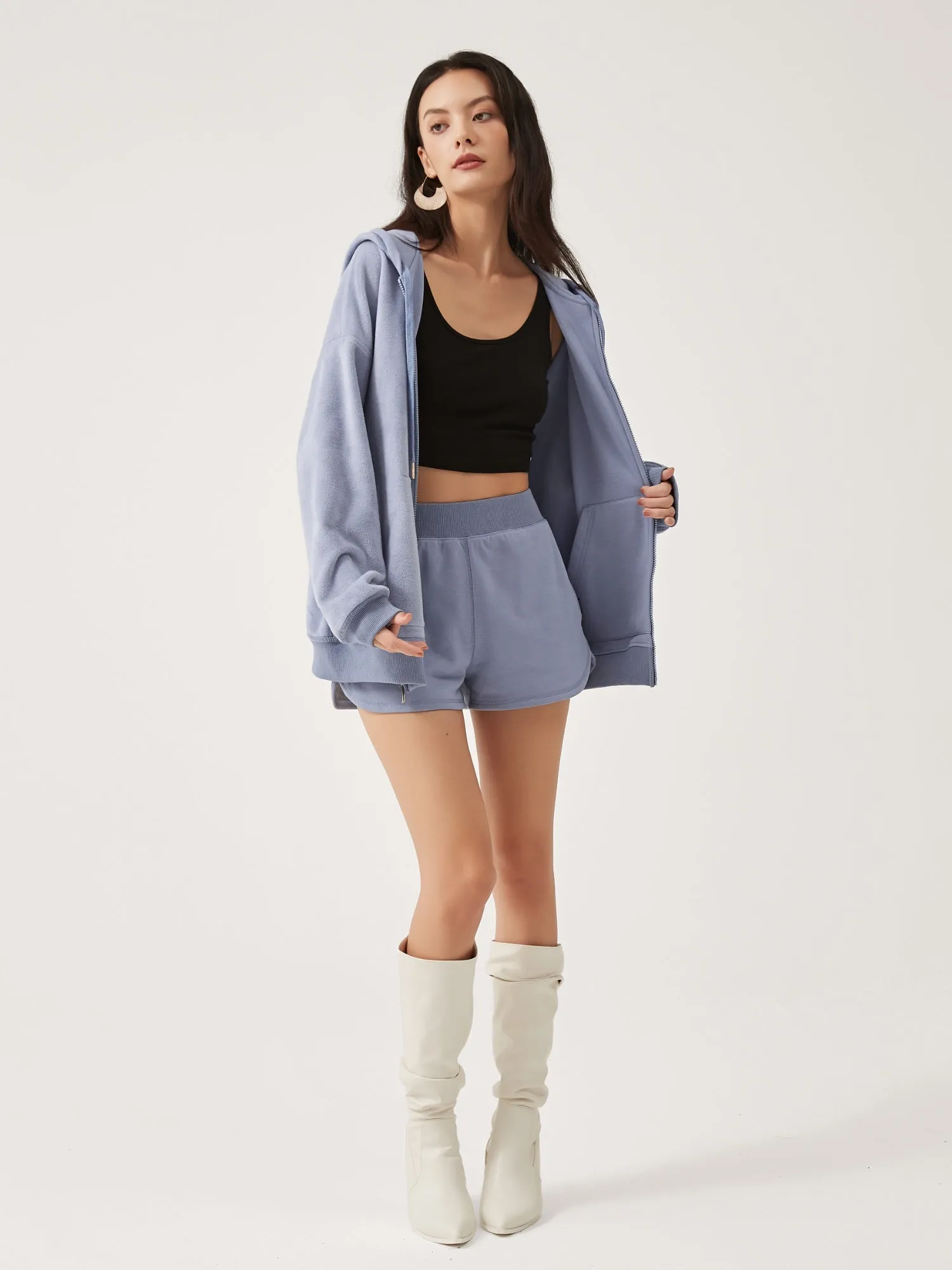 Cubby Zip Up Hoodie - Oversized & Reversible