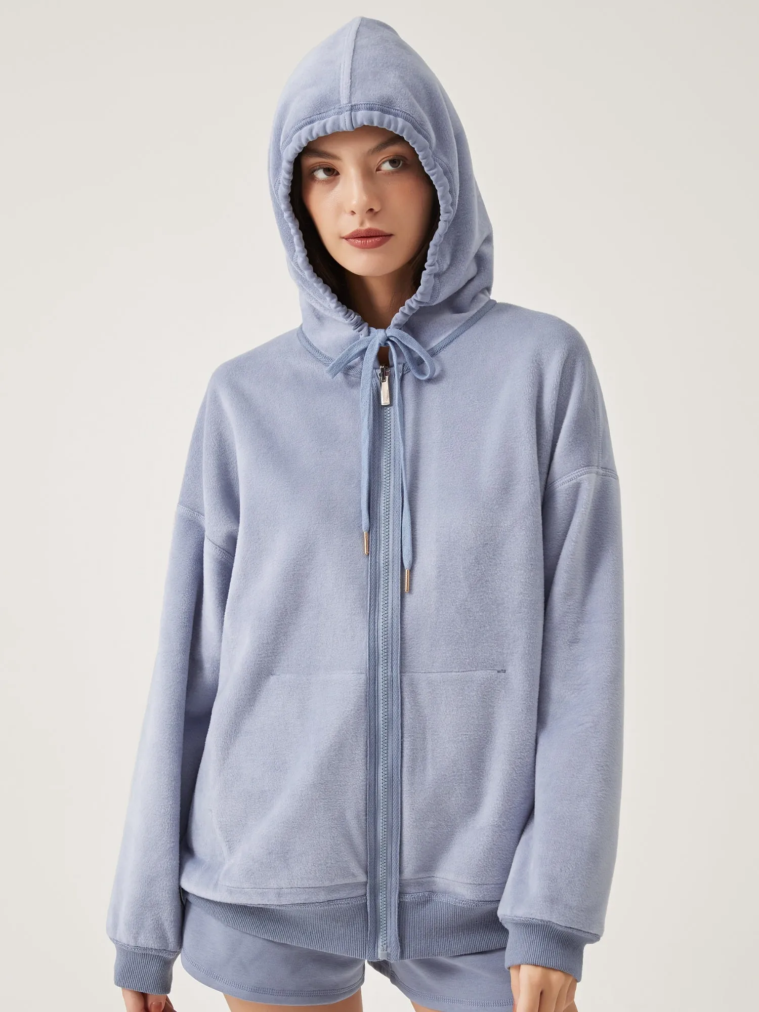 Cubby Zip Up Hoodie - Oversized & Reversible