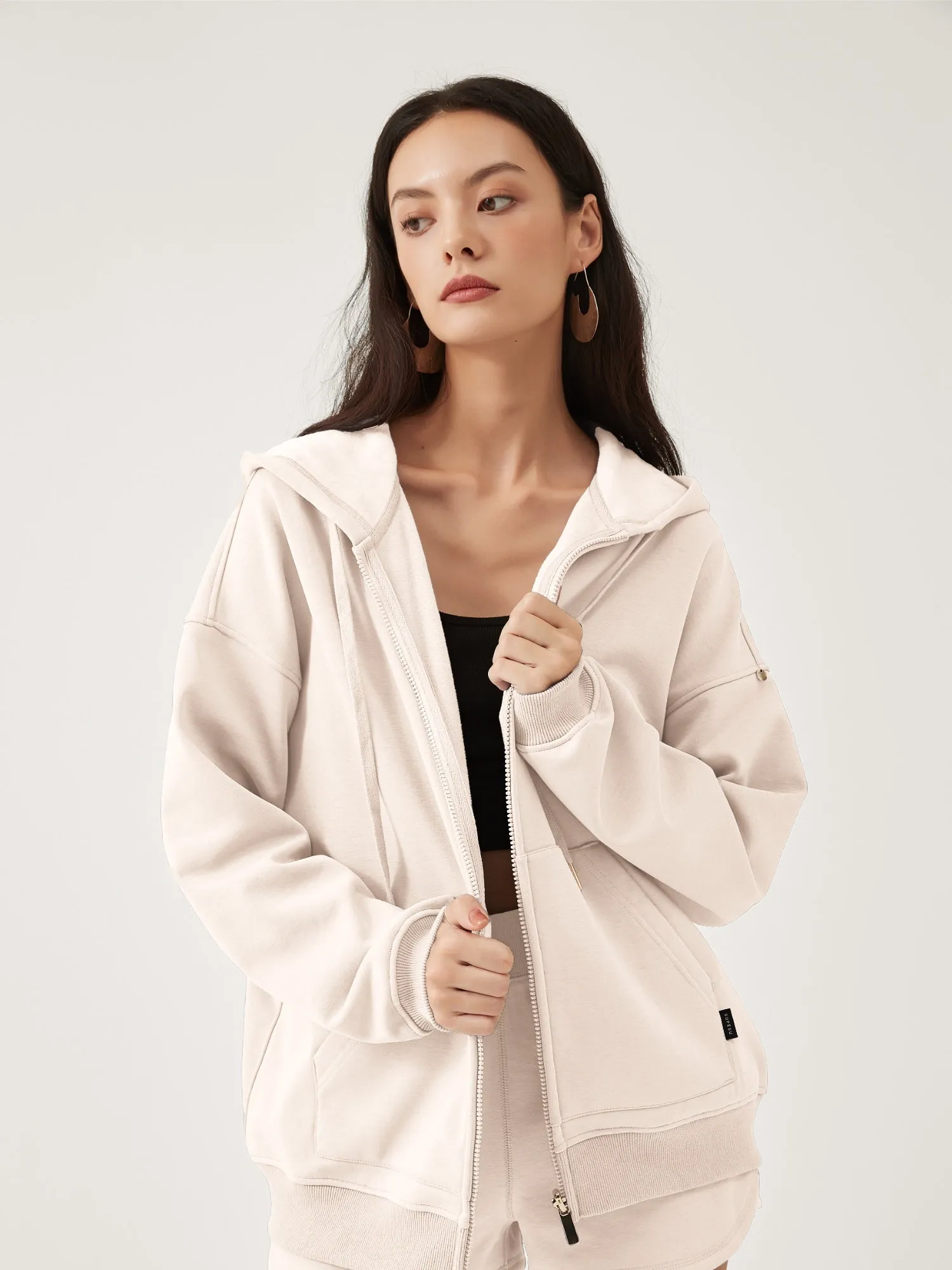 Cubby Zip Up Hoodie - Oversized & Reversible