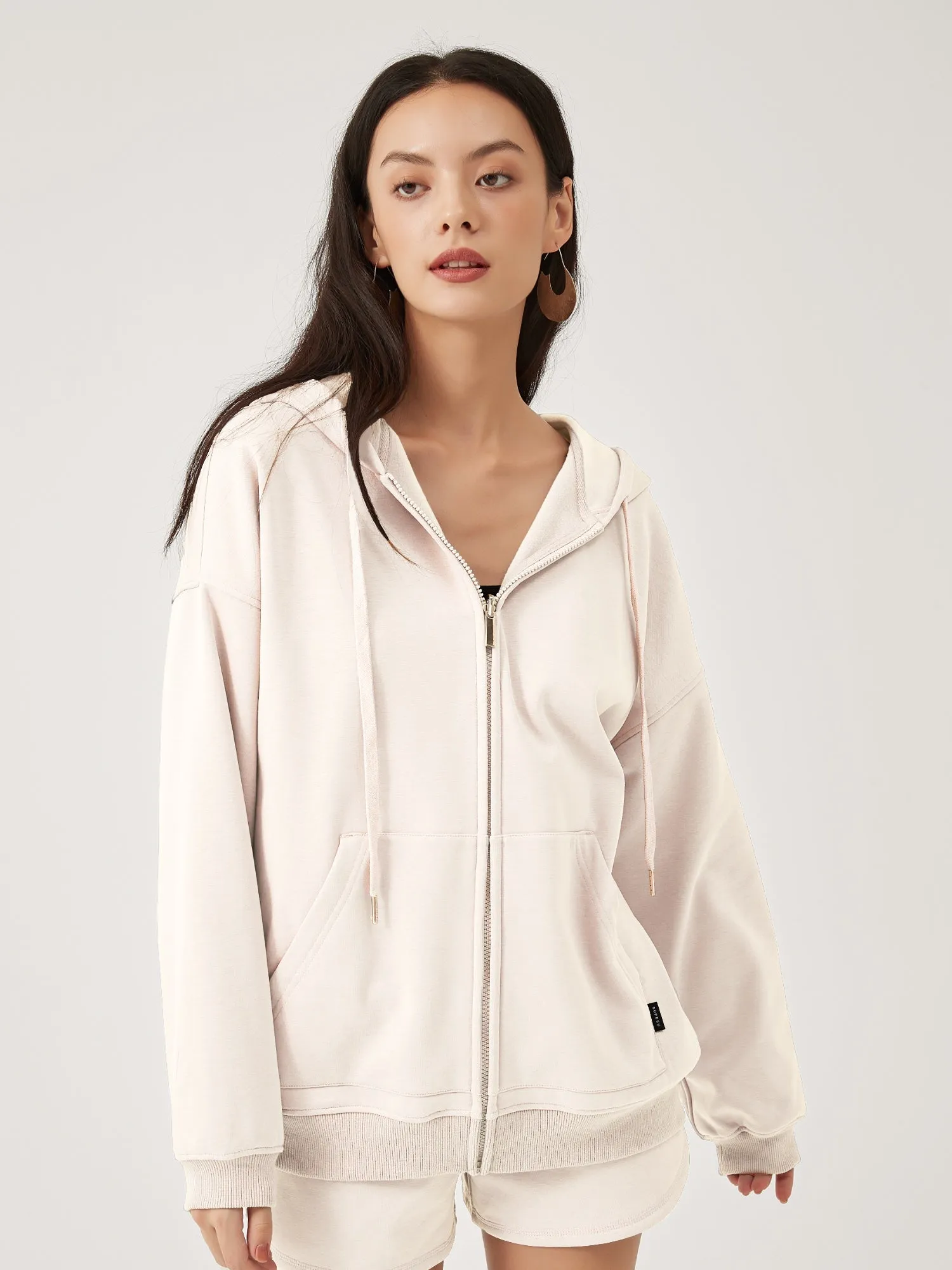 Cubby Zip Up Hoodie - Oversized & Reversible