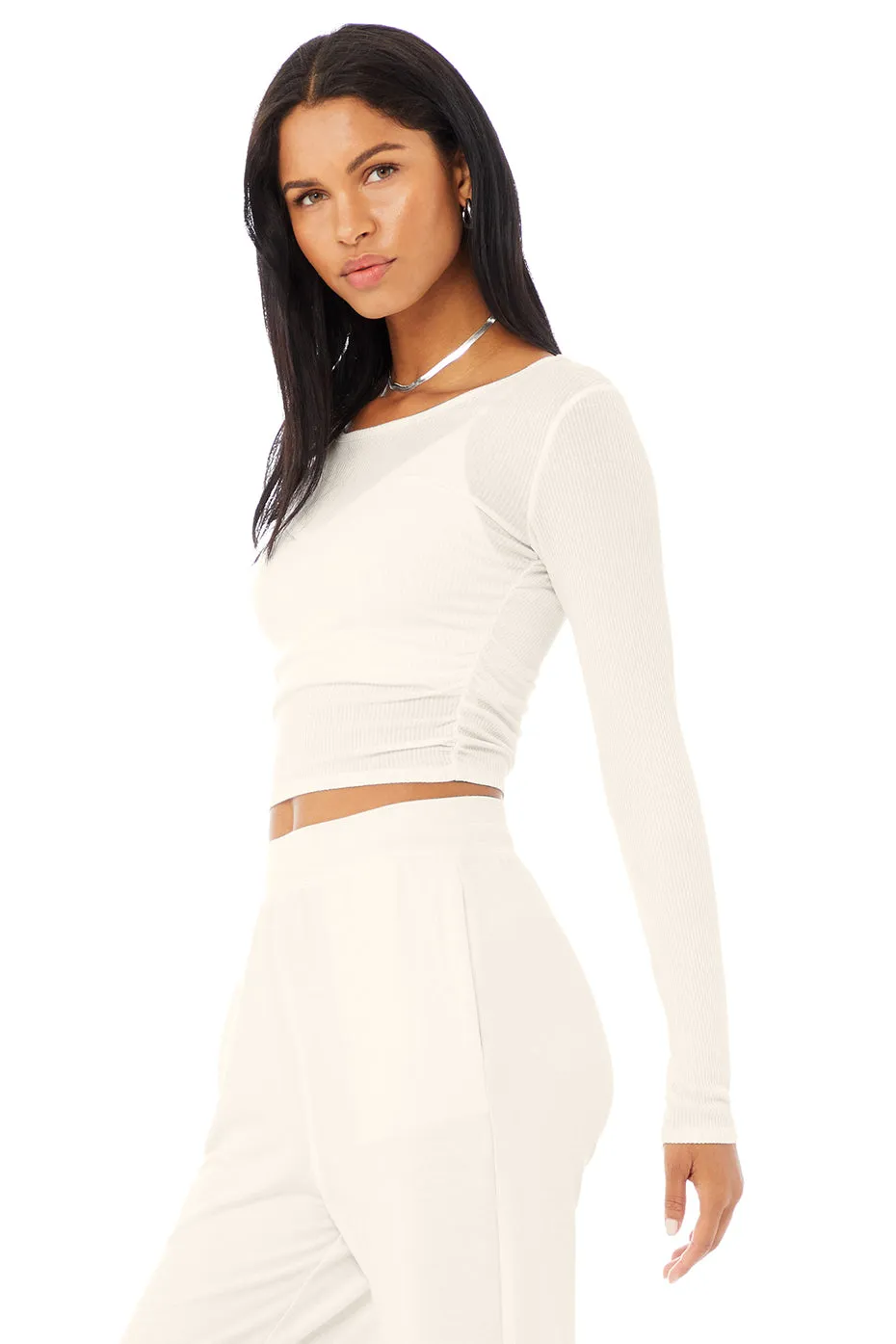 Gather Long Sleeve - Ivory