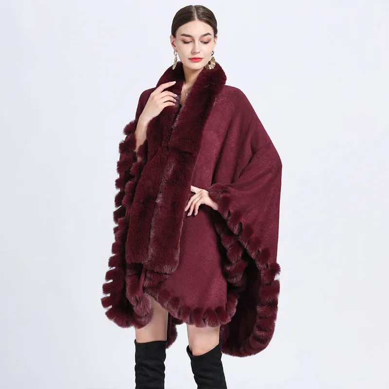 Irregular Oversized Knitted Shawl Cardigan Coat