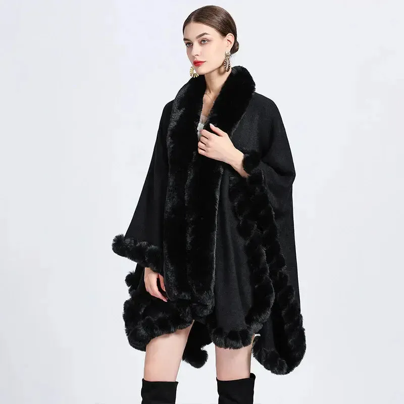 Irregular Oversized Knitted Shawl Cardigan Coat