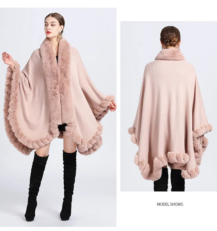 Irregular Oversized Knitted Shawl Cardigan Coat