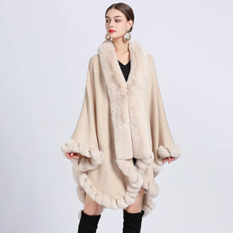 Irregular Oversized Knitted Shawl Cardigan Coat