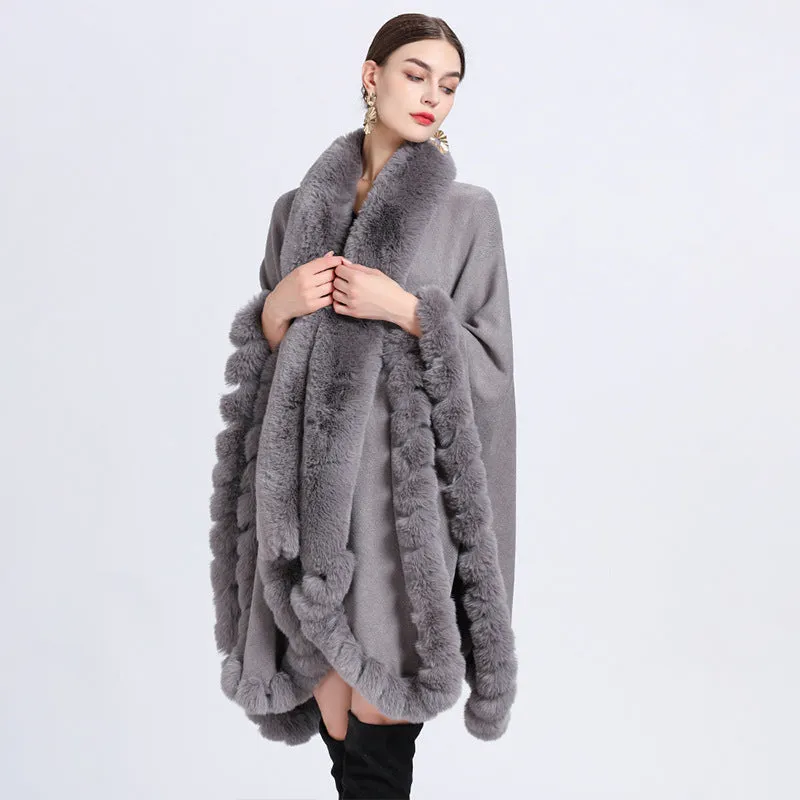 Irregular Oversized Knitted Shawl Cardigan Coat