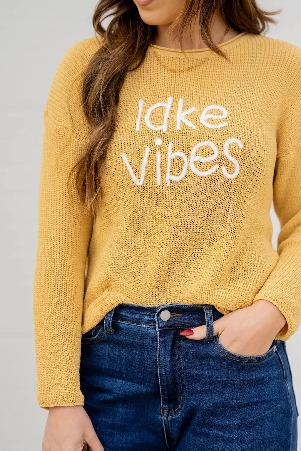 Lake Vibes Stitched Sweater