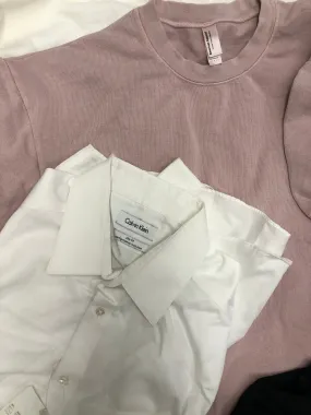 Men's Clothing Assorted Wholesale Lot, CALVIN KLEIN, DYLAN GRAY, AMERICAN APPAREL and more 9 Items, Customer Returns, MSRP $1,024