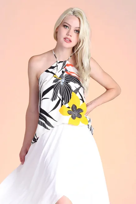 Petunia Twist Halter Top