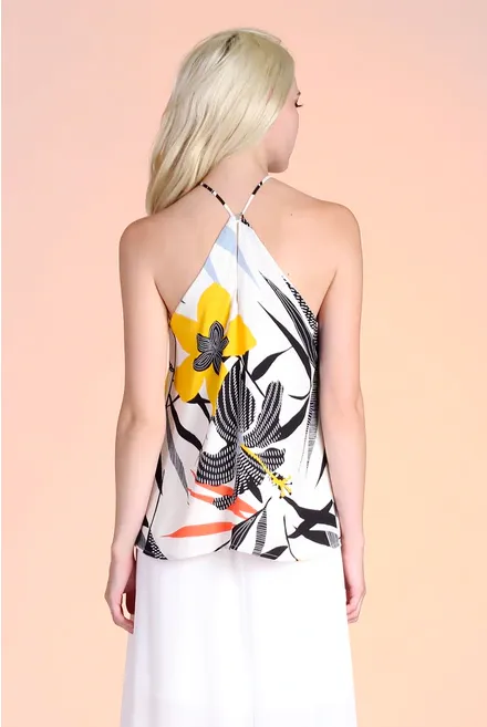 Petunia Twist Halter Top