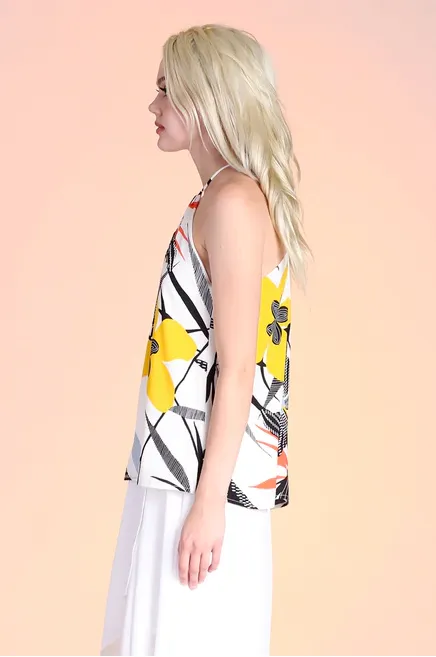 Petunia Twist Halter Top