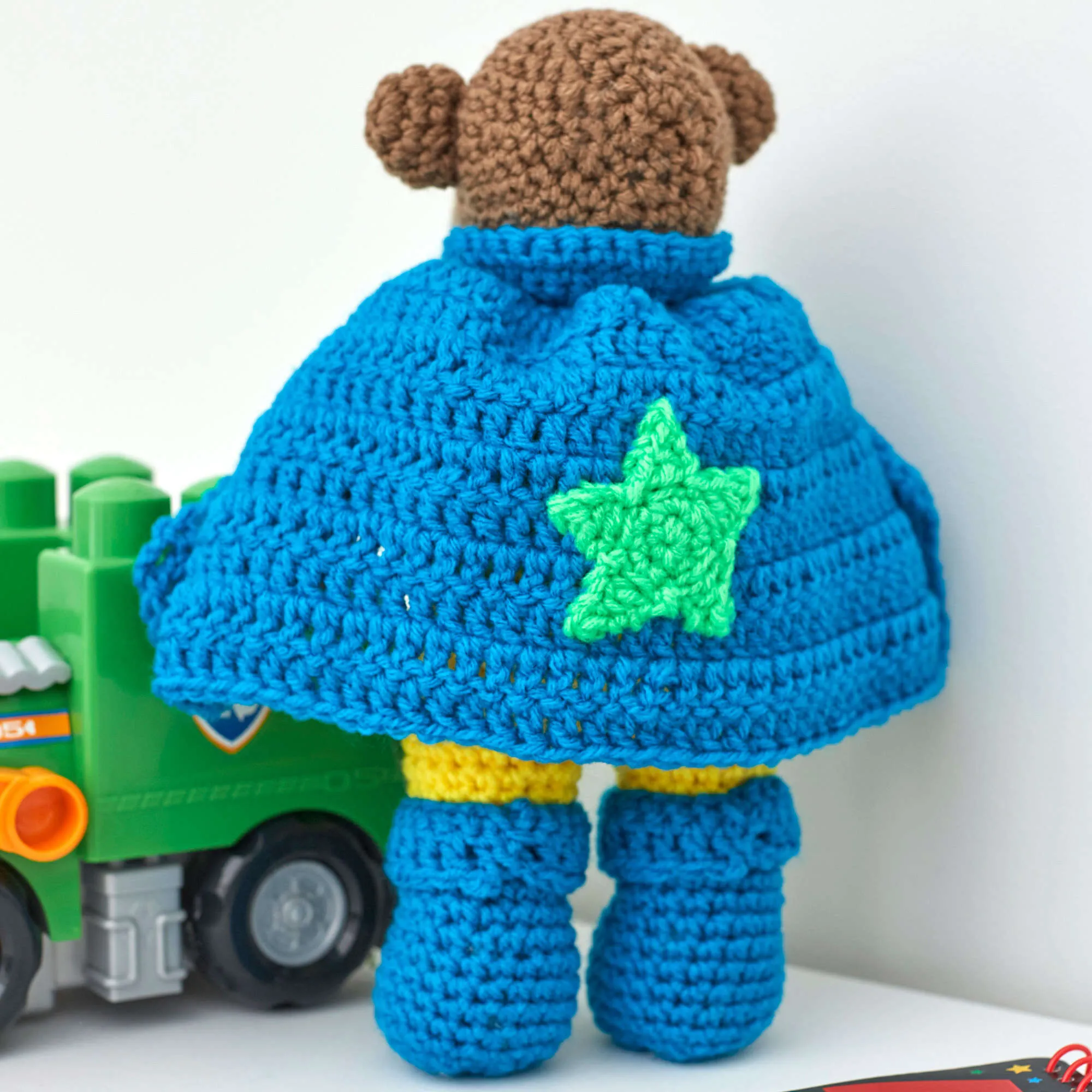 Red Heart Crochet Super Hero Bear Set
