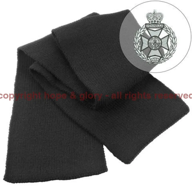 Royal Green Jackets Heavy Knit Scarf