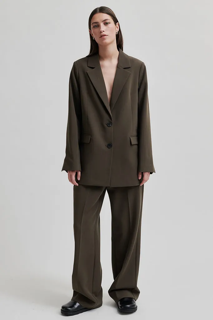Second Female - Evie Classic Blazer - Turkish Coffee