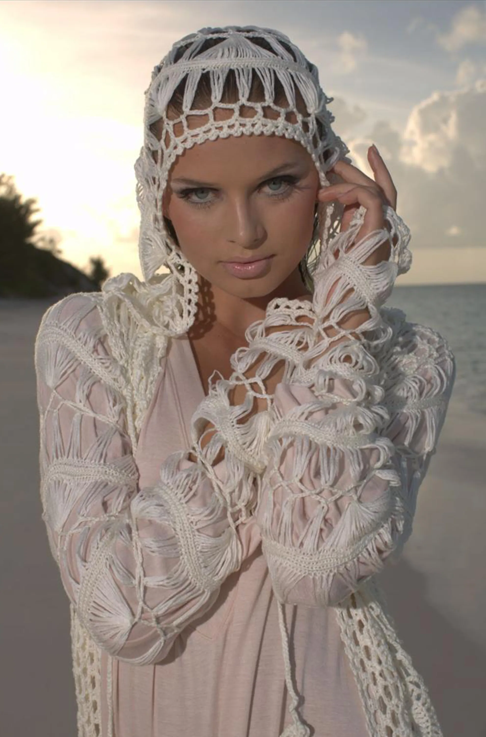 Short Crochet Hoodie