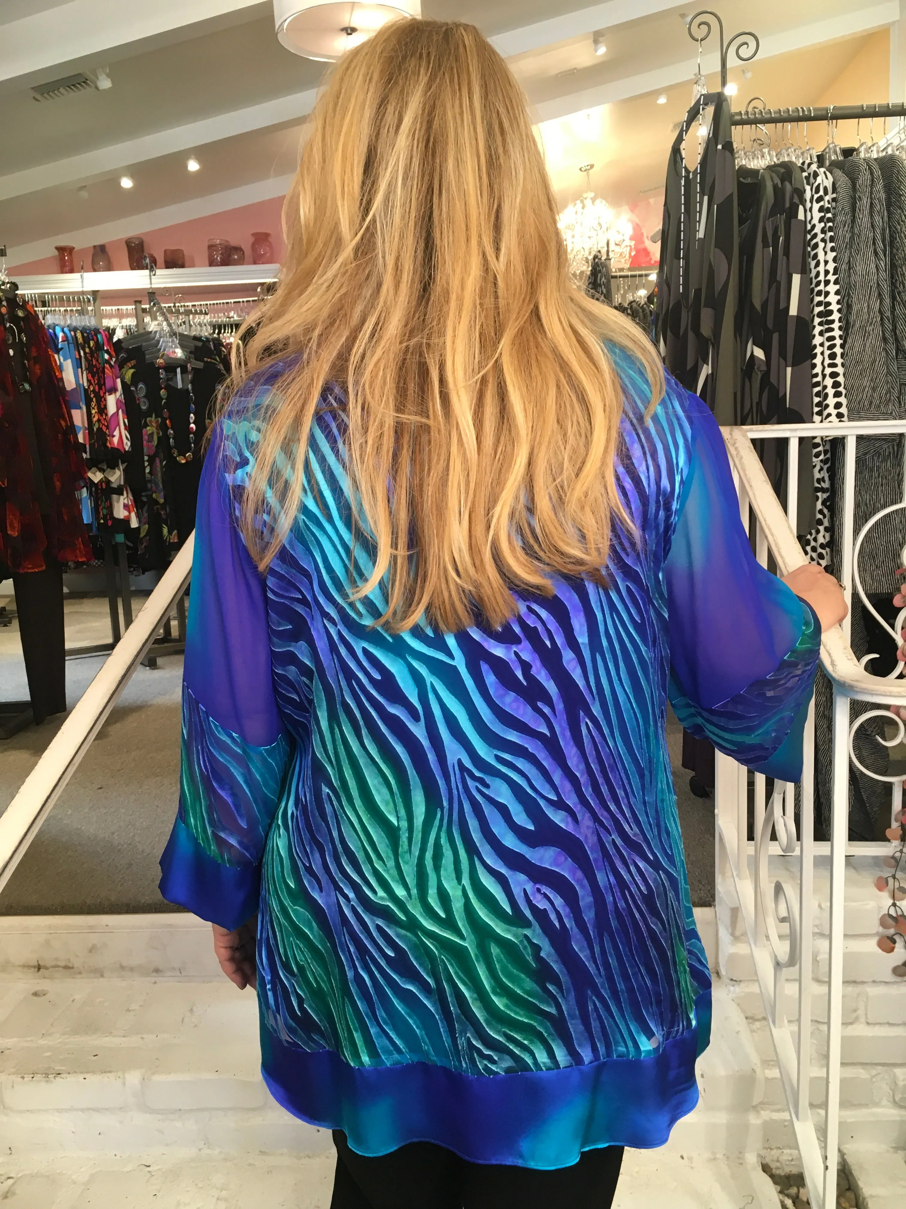 SILK PATCH JACKET - ROYAL 301