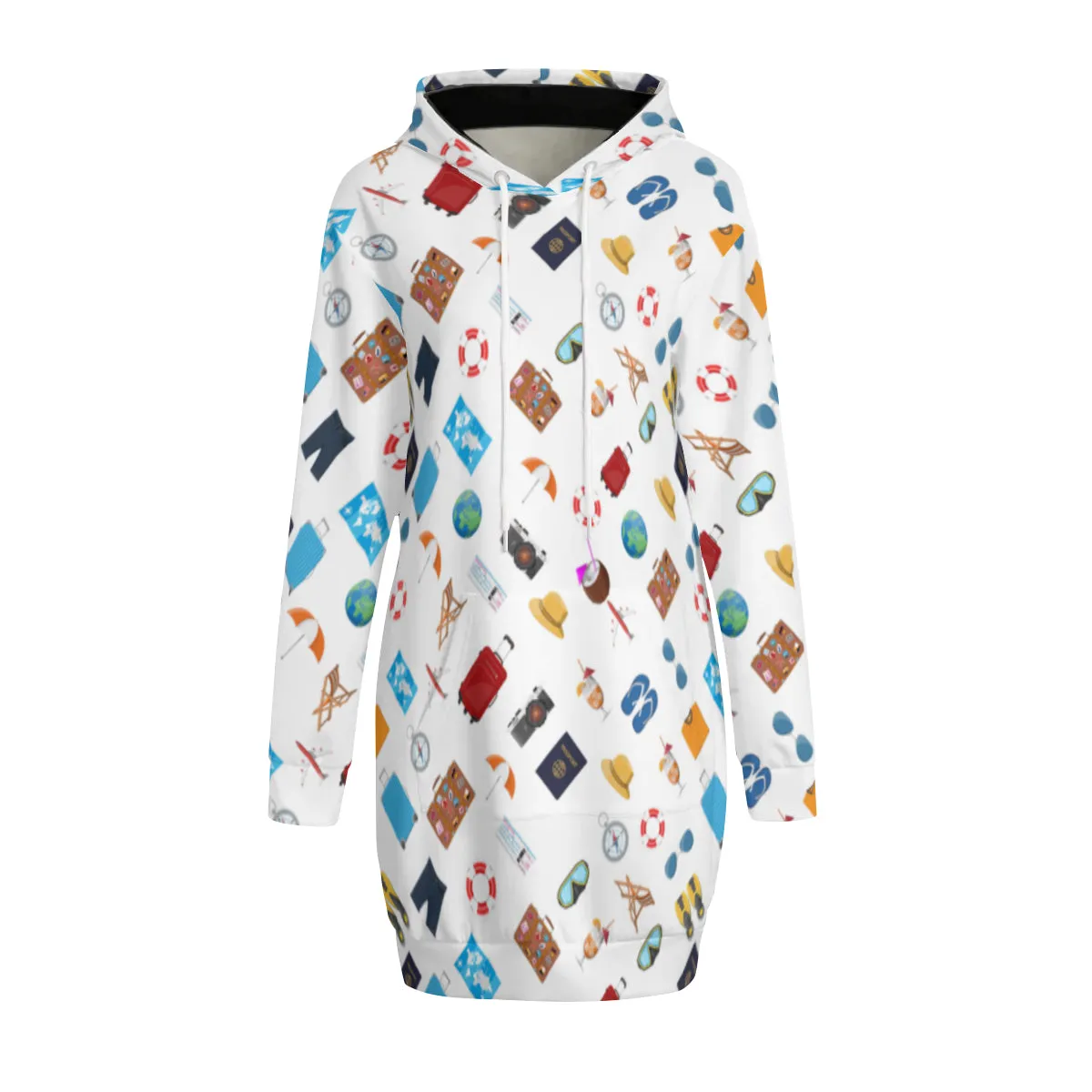Vacation Time Hoodie Sweat Dress