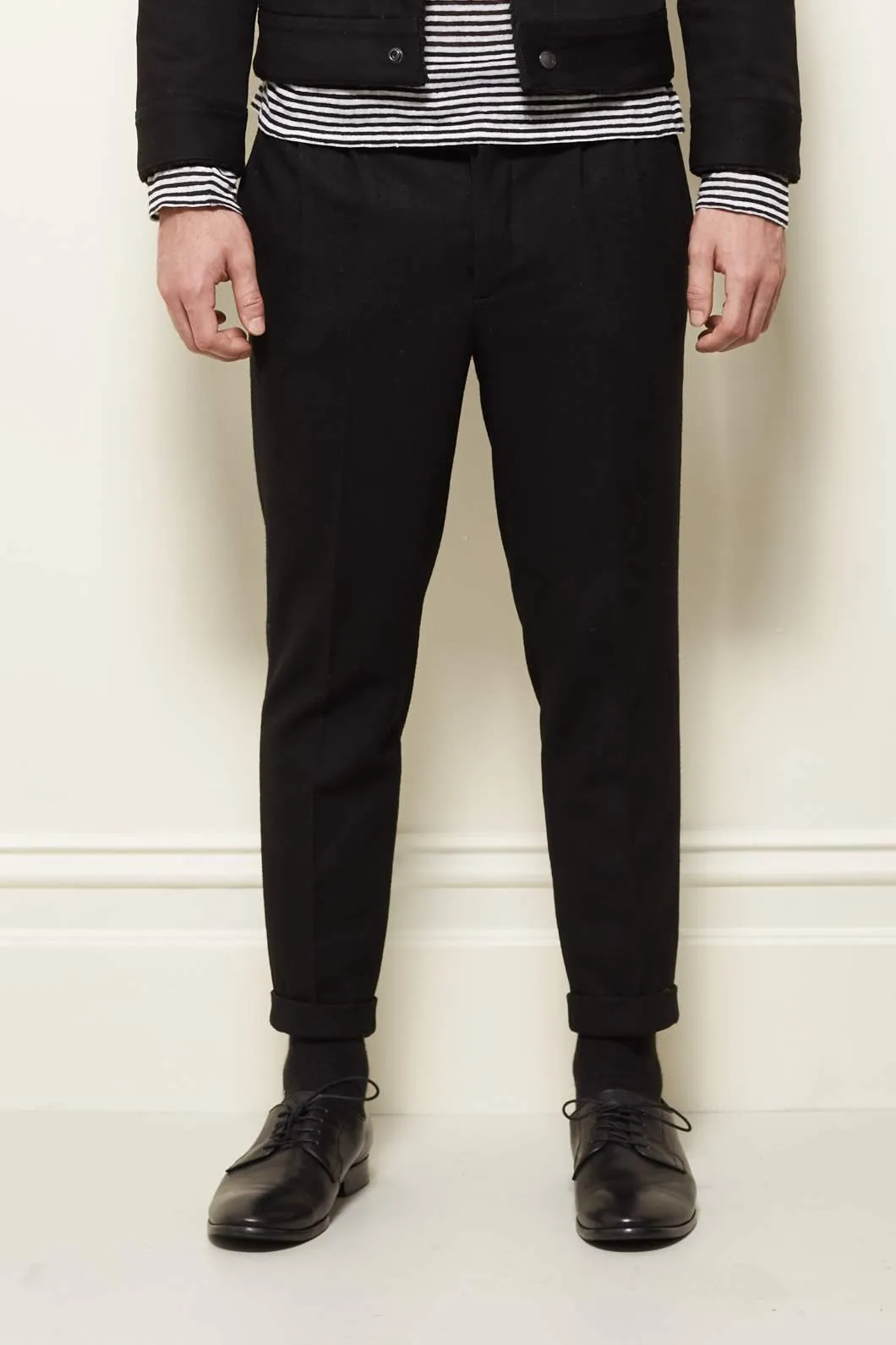 Wool Cropped Pants