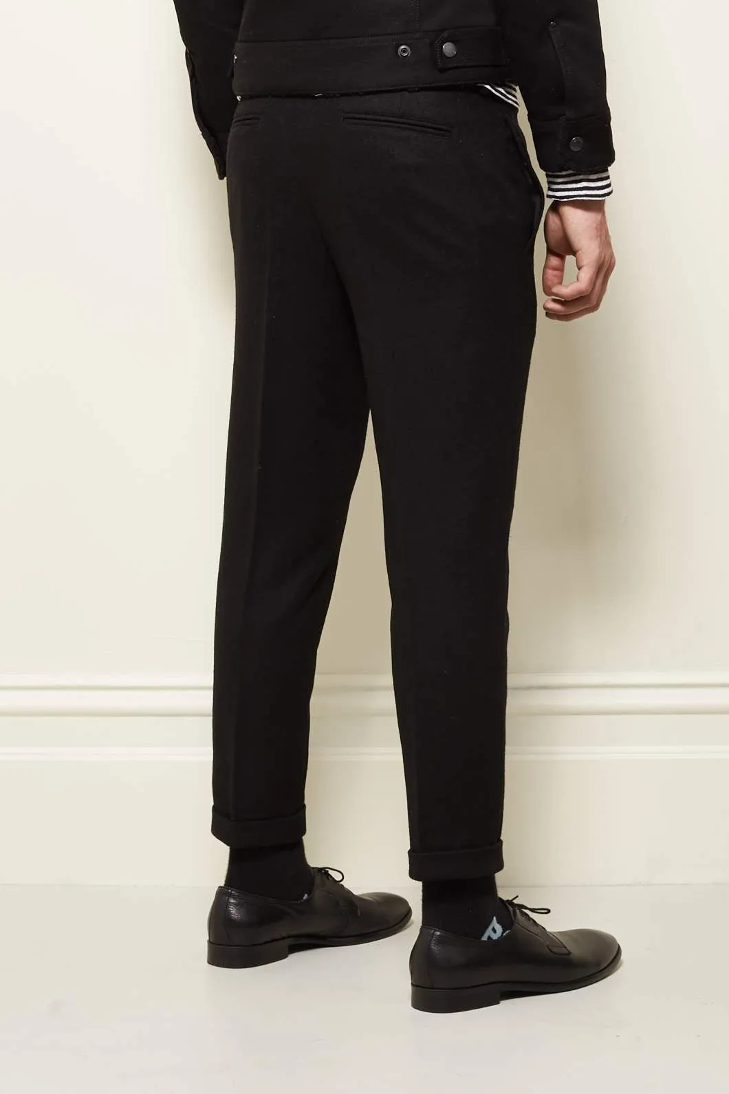 Wool Cropped Pants