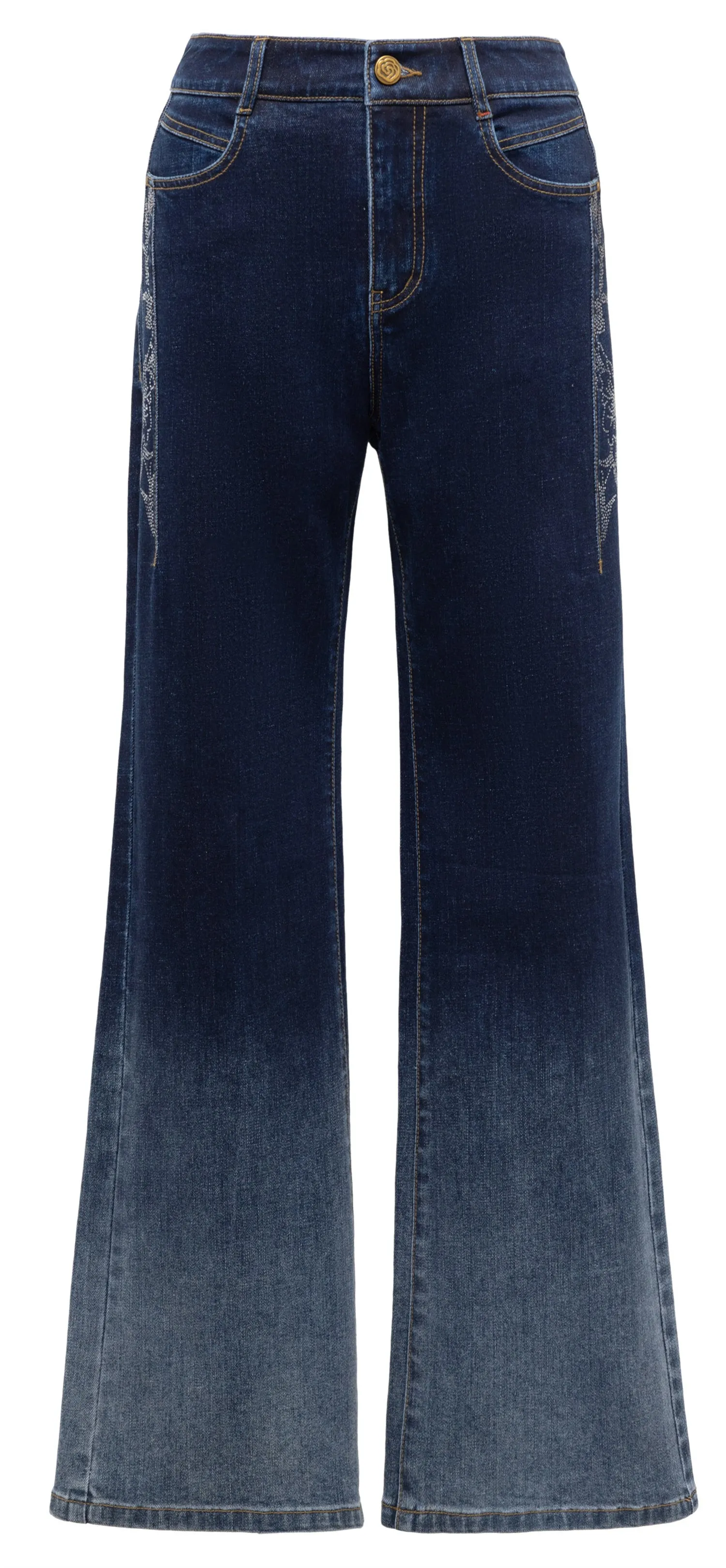 YAYING Gradient Flared Straight Pants